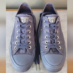 Grey & Gold Converse